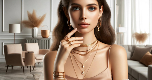 how to wear gold jewellery