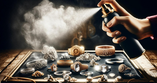 Why should not spray perfume on jewellery?