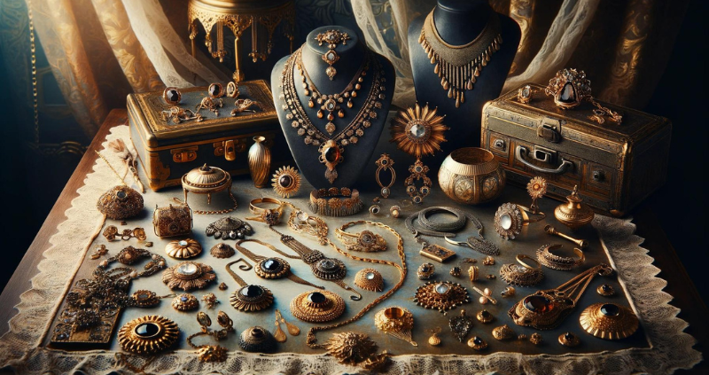 vintage gold jewellery