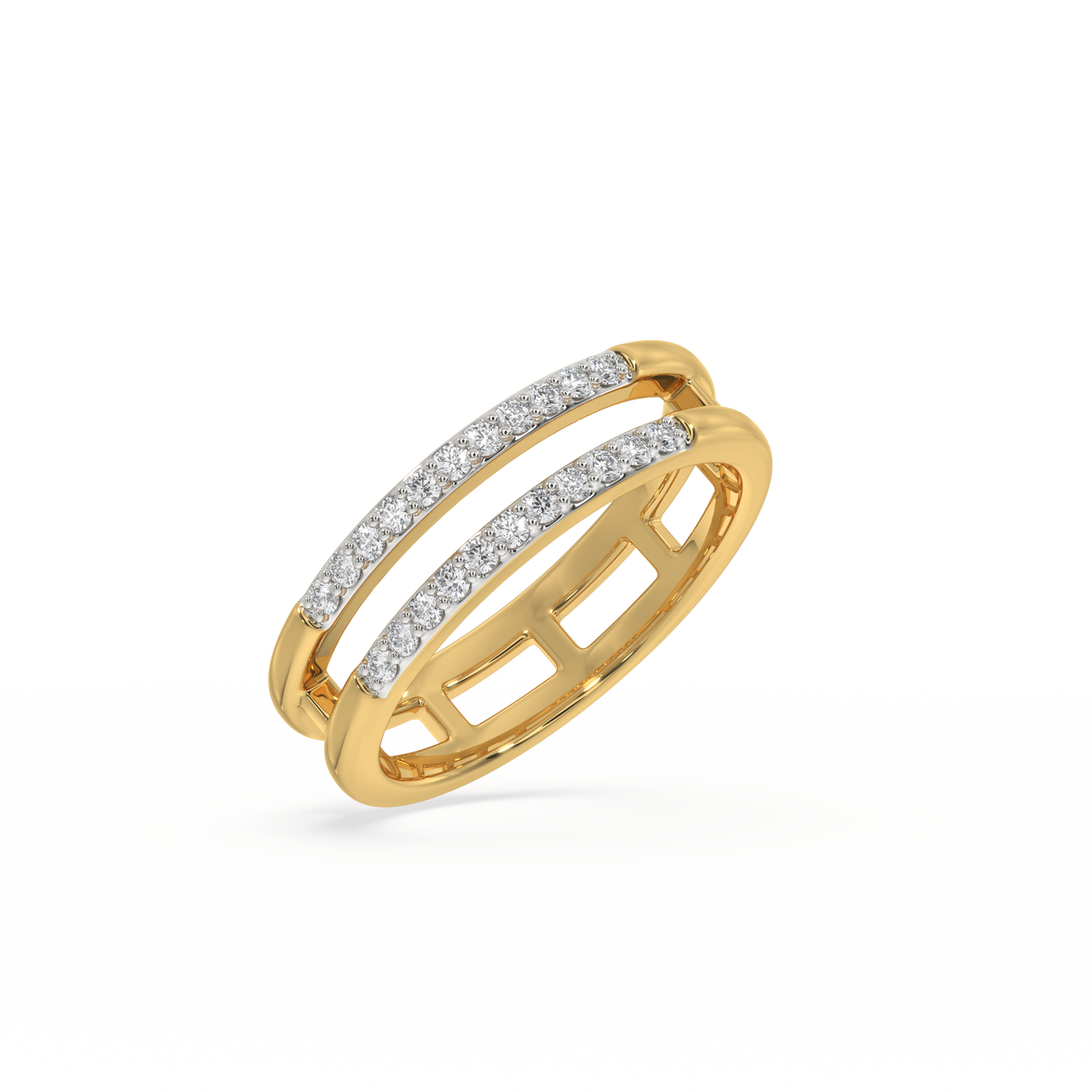 Radiant Twin Pave Band