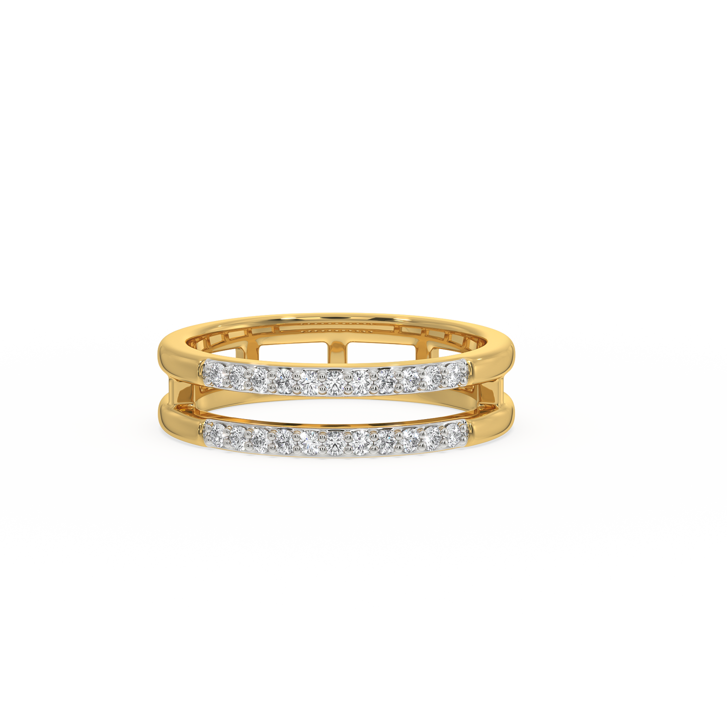 Radiant Twin Pave Band