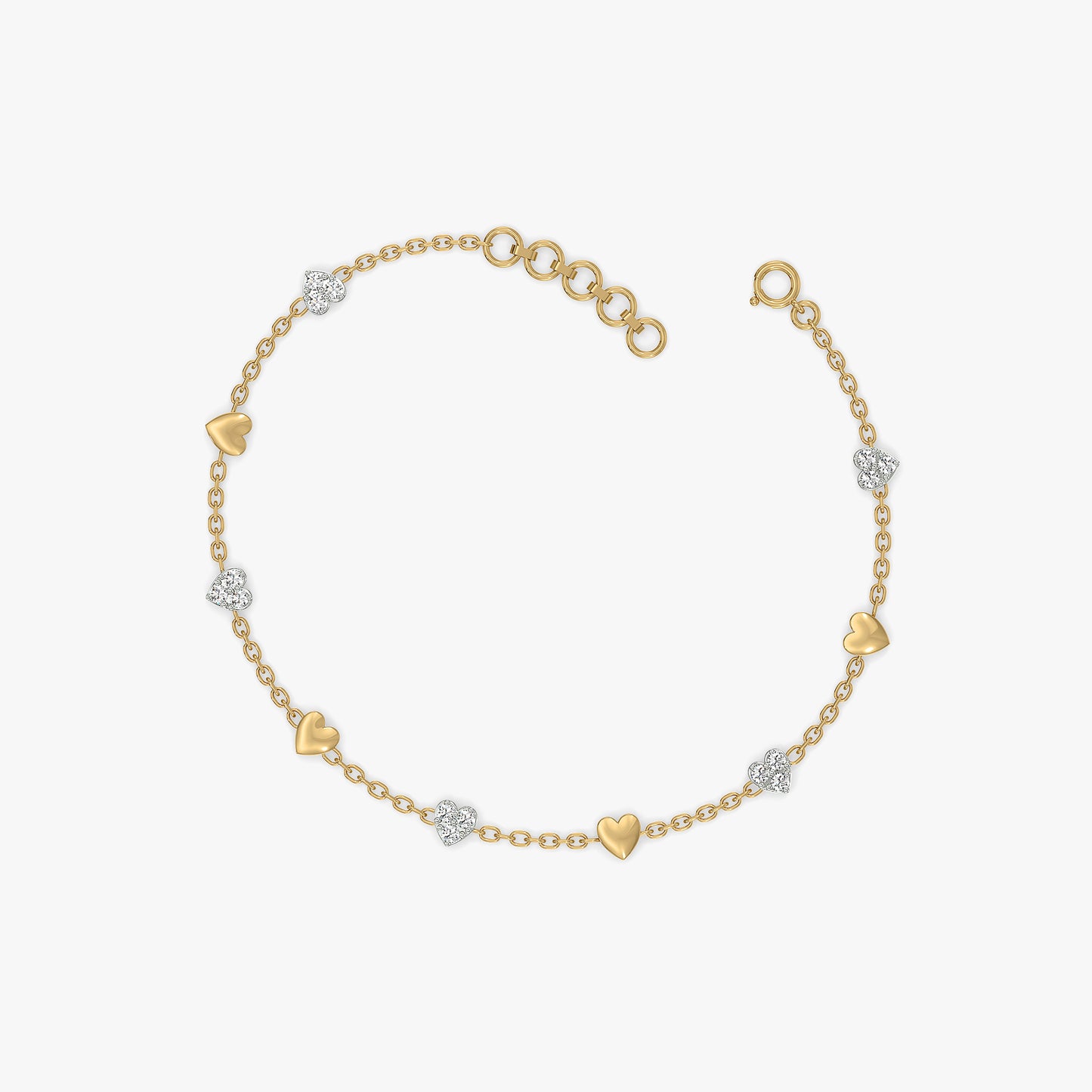 Heartline Charm Bracelet