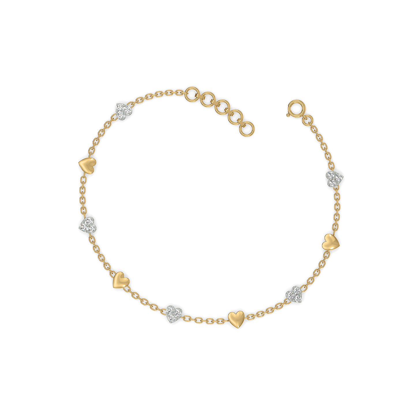 Heartline Charm Bracelet